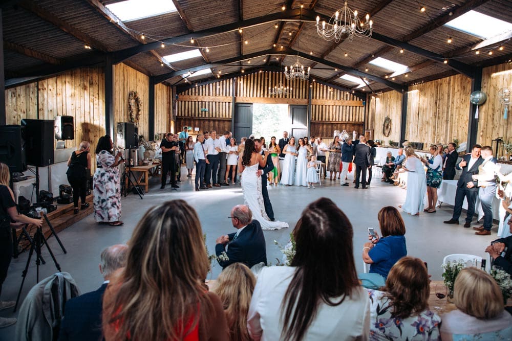 Dove Barn Wedding in Knutsford Party in the Barn