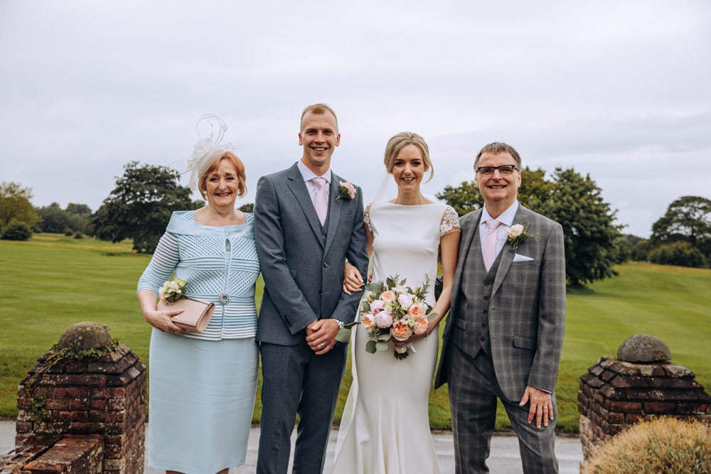 Family group photos at Mottram Hall in Cheshire