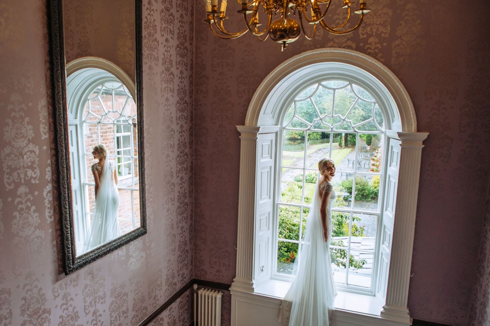 Bride and Groom at Mottram Hall in Cheshire