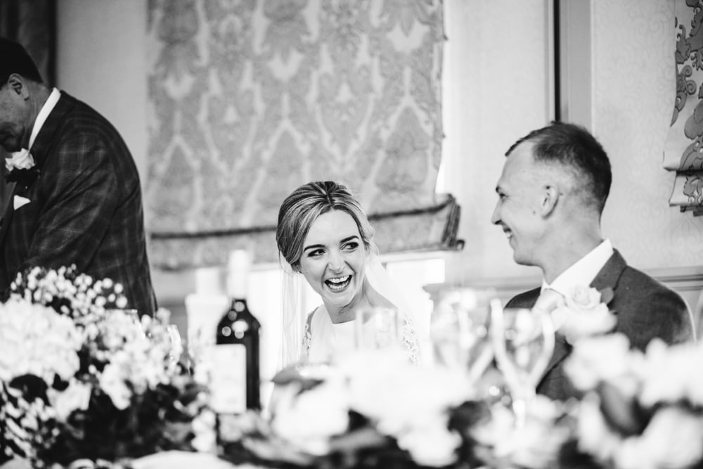 Photographs of the Speeches at a Mottram Hall Wedding in Cheshire