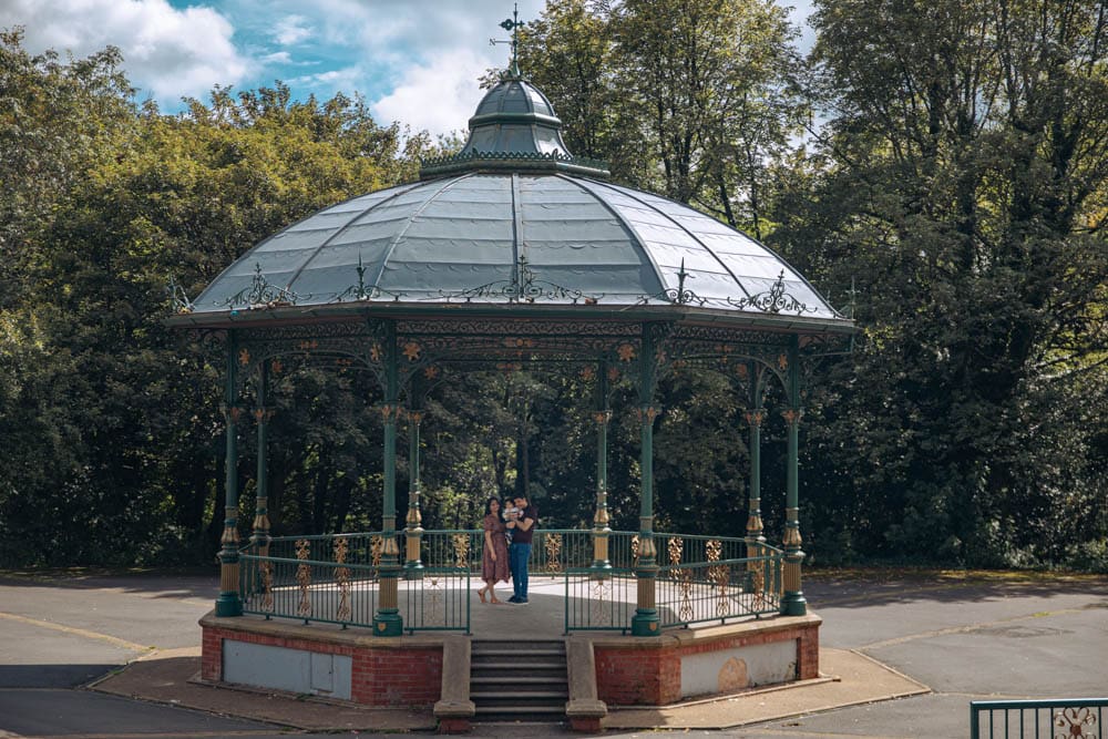 the historic band stand at hyde park in stockport