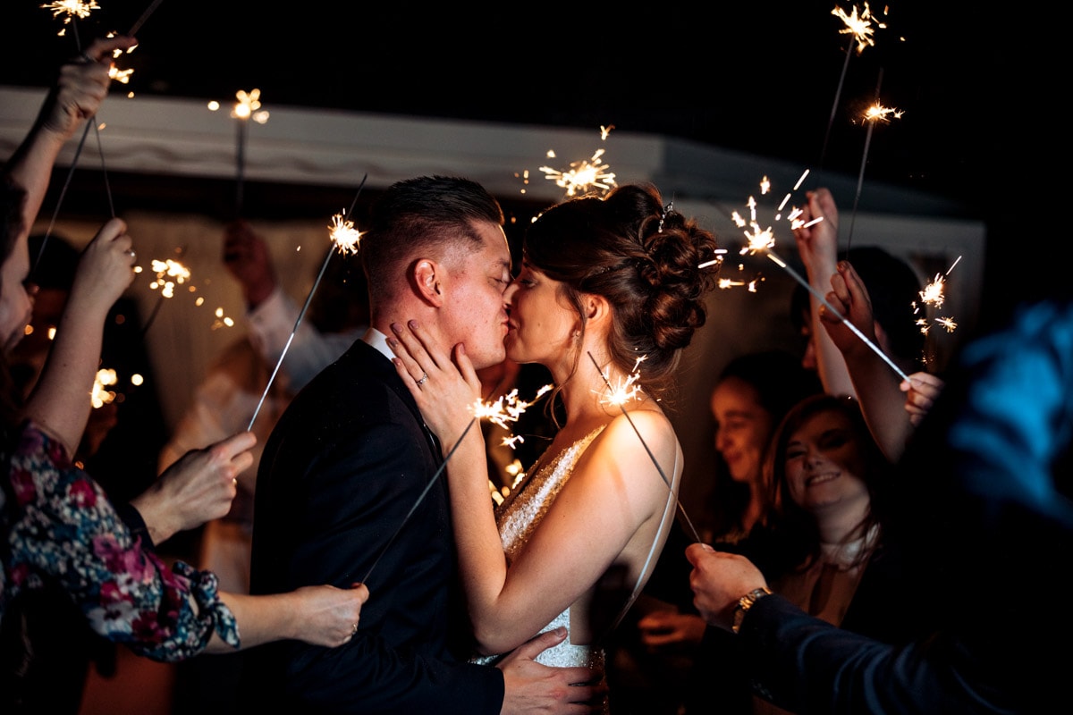 Thornton Hall Hotel Sparklers at Night