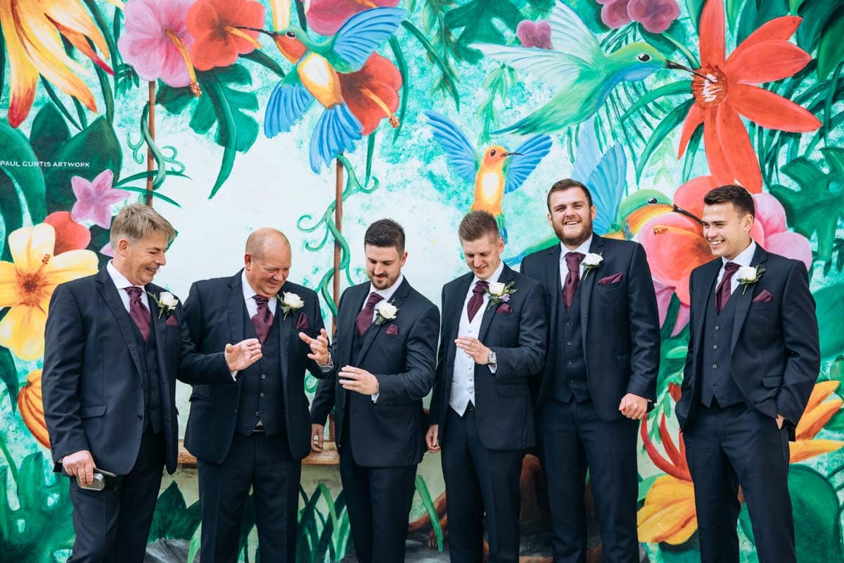 flower wall at thornton hall hotel