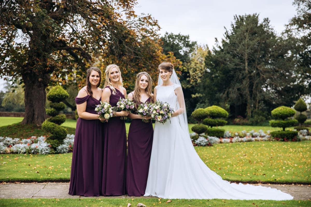 bridesmaids at thornton hall hotel