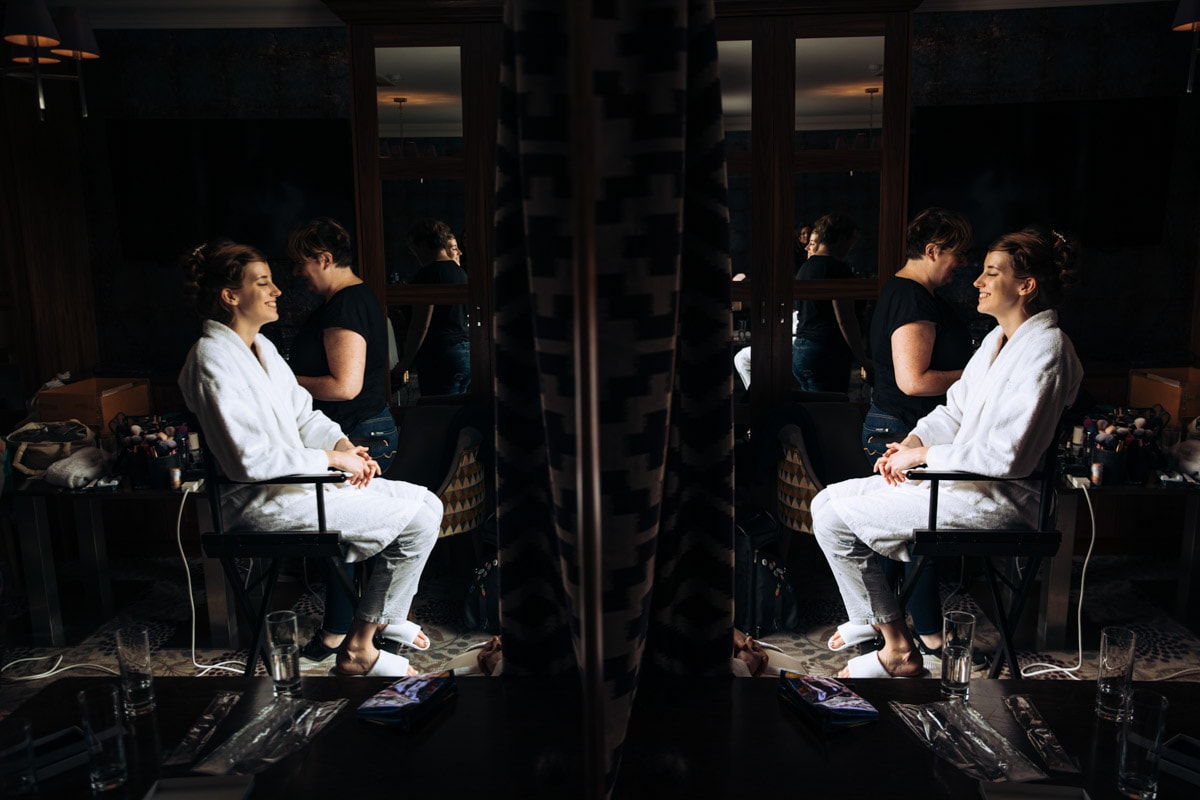 bridal preparations at thornton hall hotel