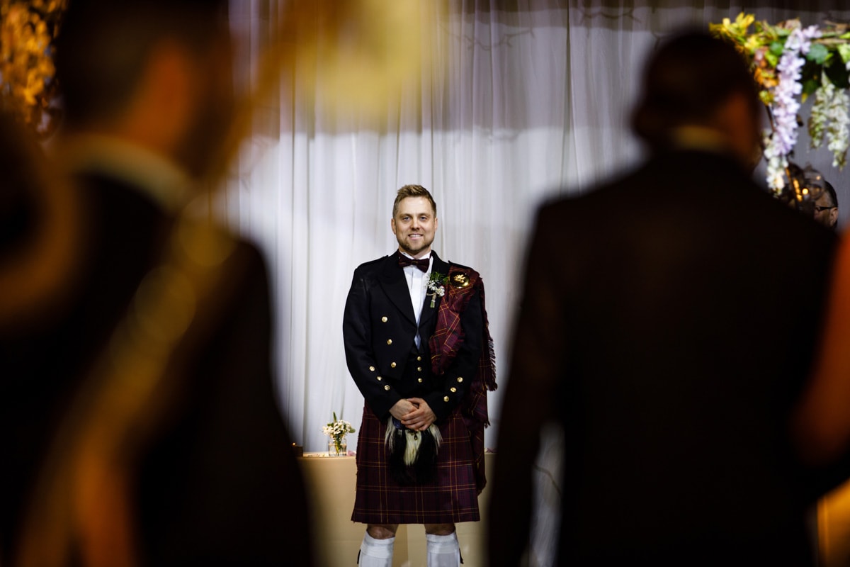 grooms 1st look at rivington barn