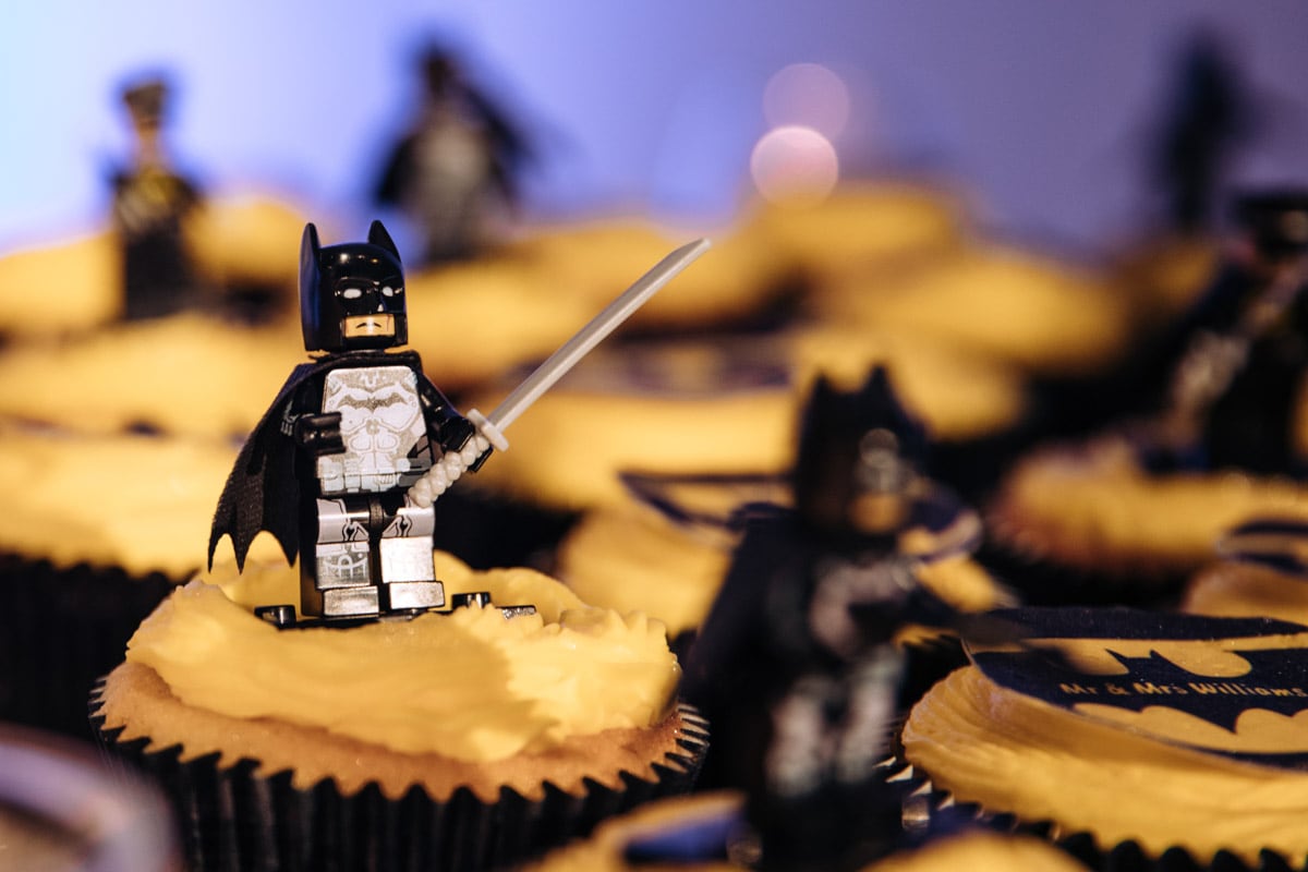 batman wedding cupcakes