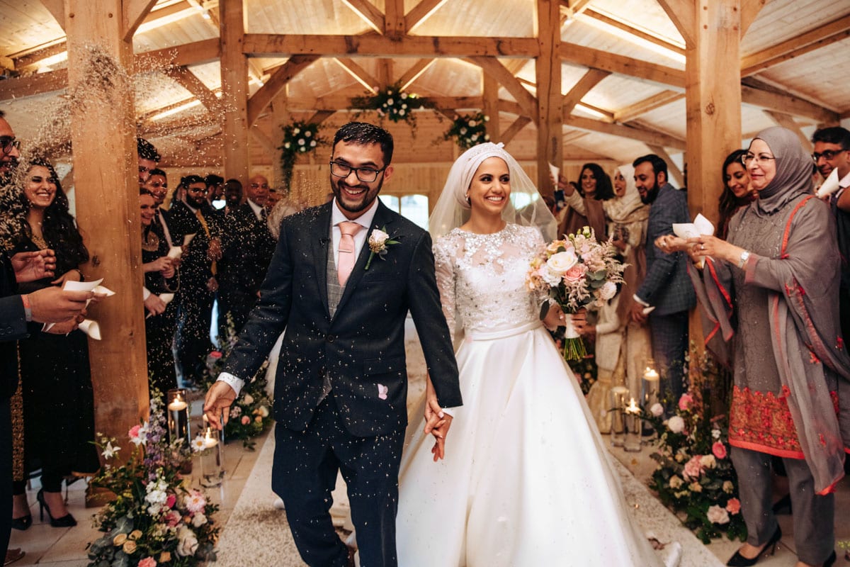 Colshaw Hall Bride and Groom on their Wedding Day