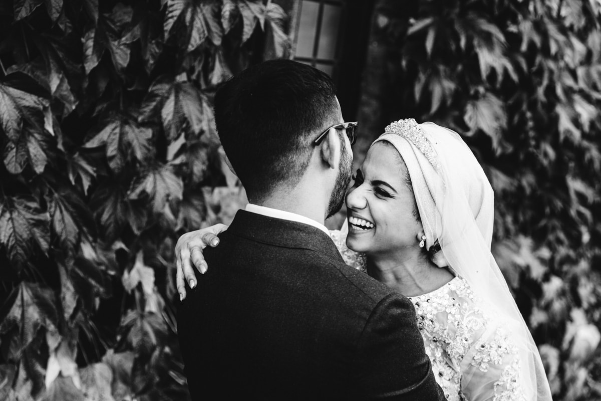 Bride and Groom at Colshaw Hall Wedding Venue