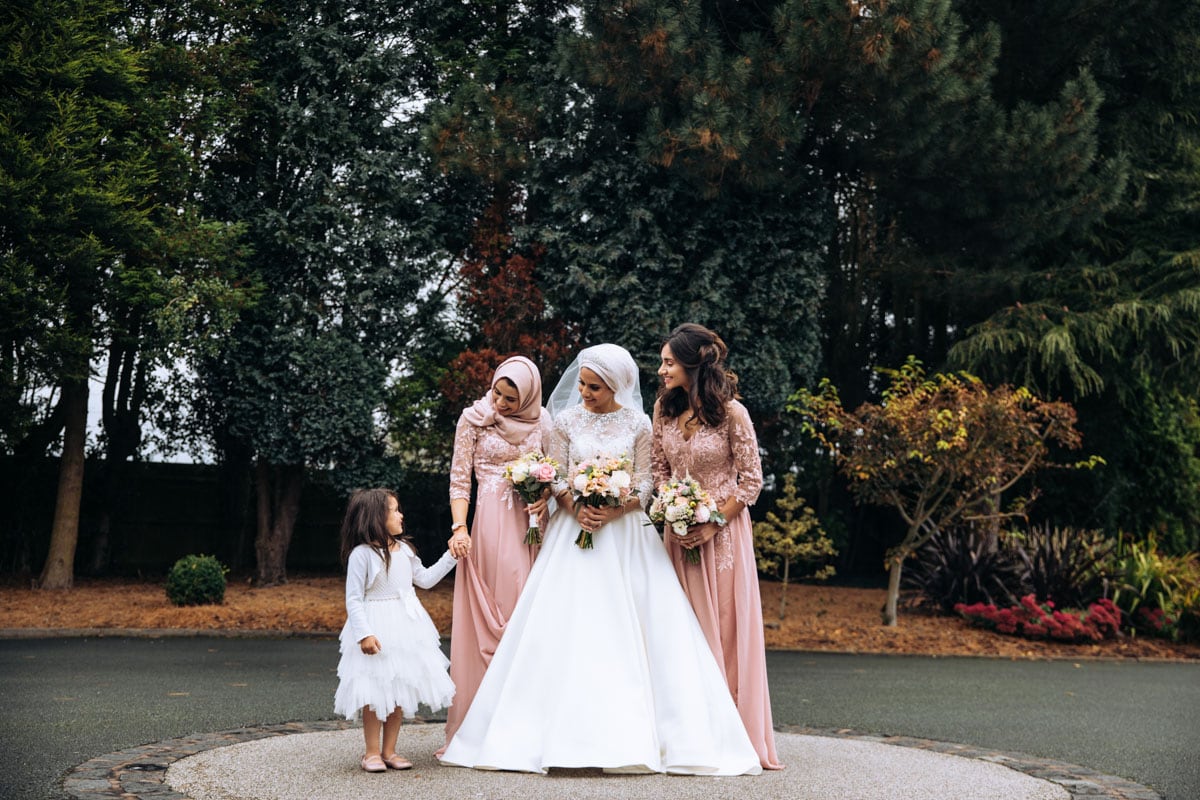 Muslim family group photo at Colshaw Hall