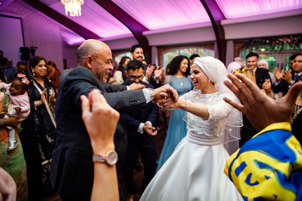 Persian wedding party at colshaw hall