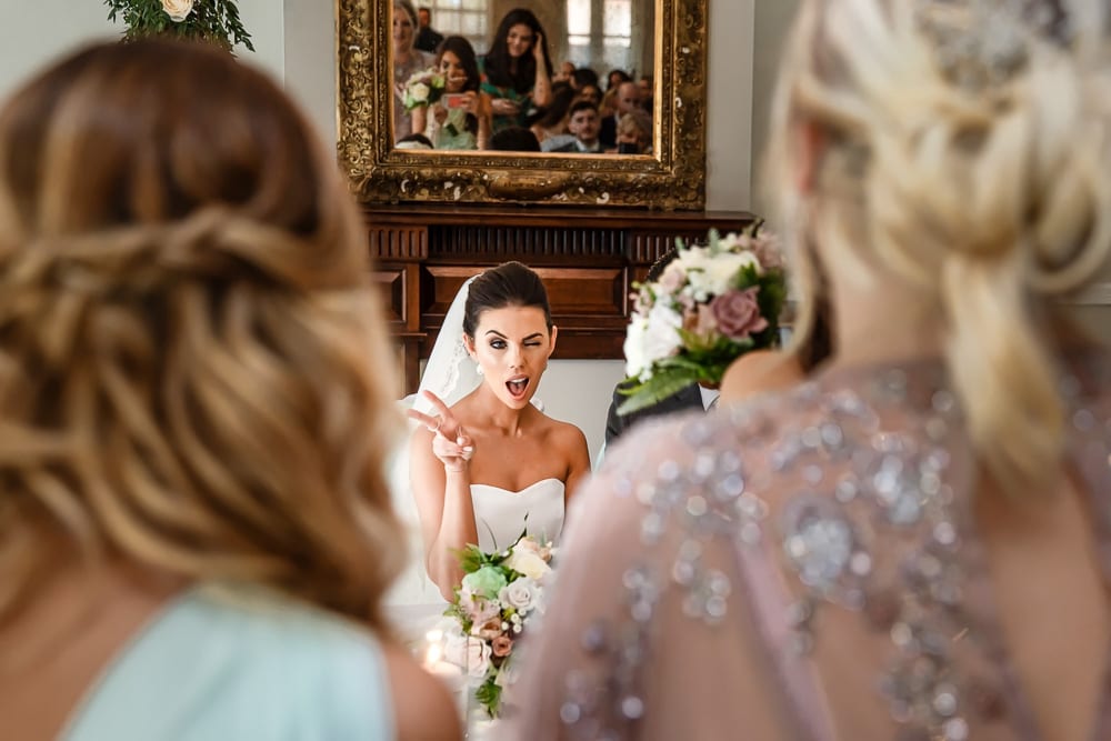 bride and her friends