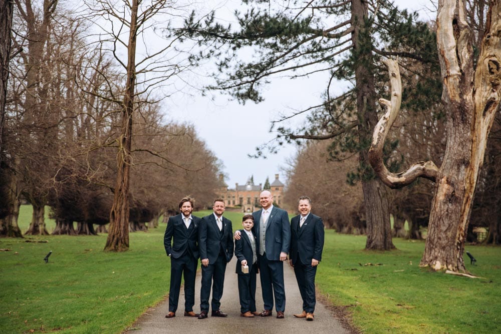 groomsmen at soughton hall