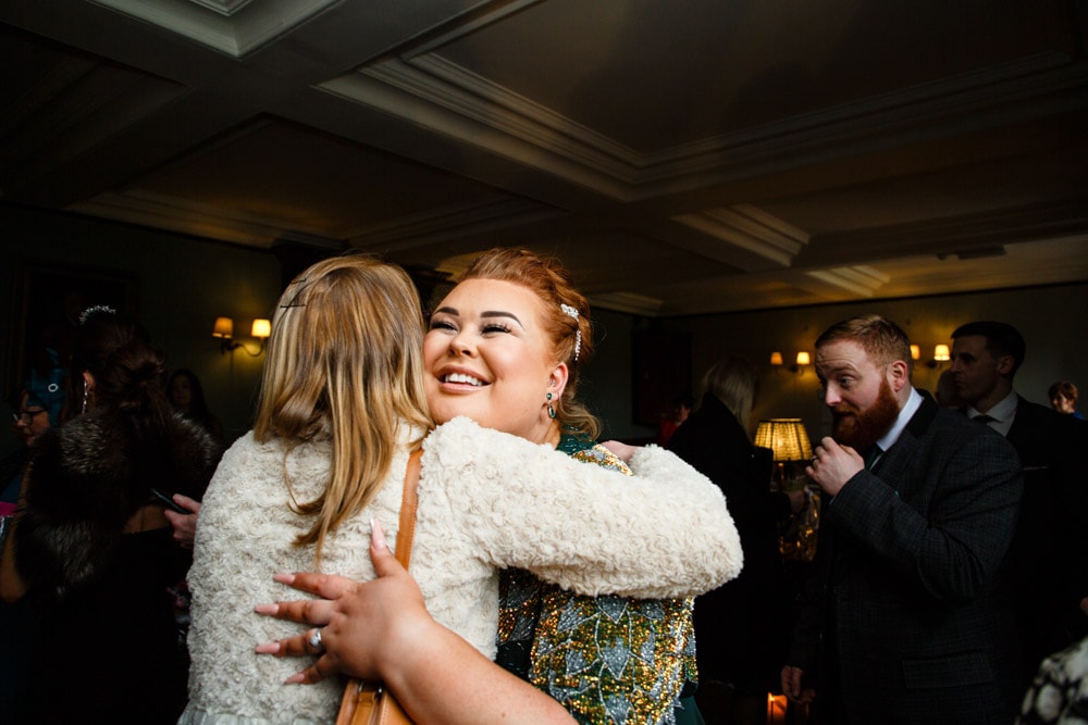 guests enjoying at soughton hall wedding