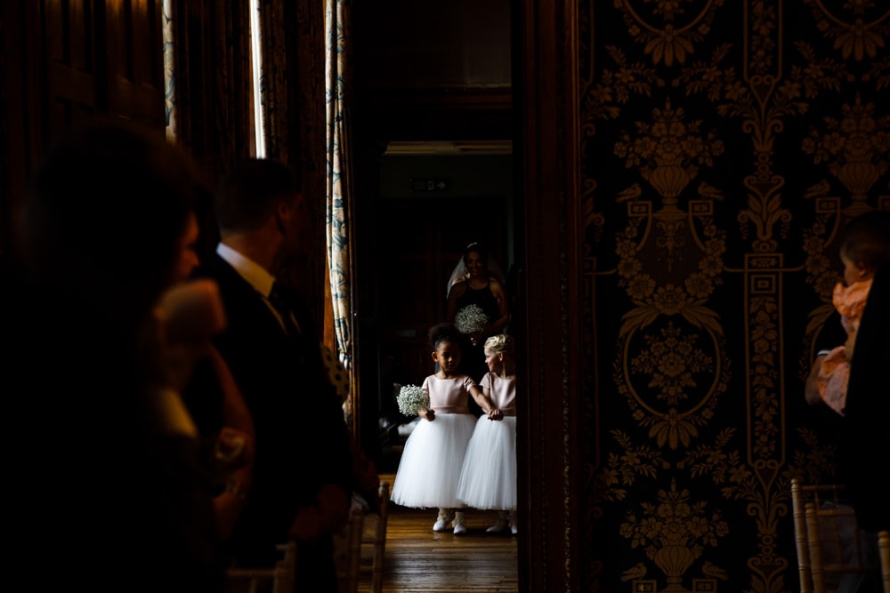 flower girls at soughton hall