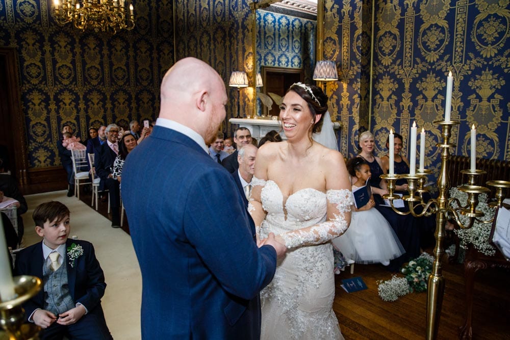 getting married in the blue room at soughton hall