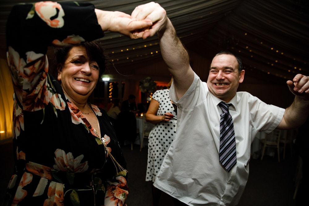 guests dancing at soughton hall