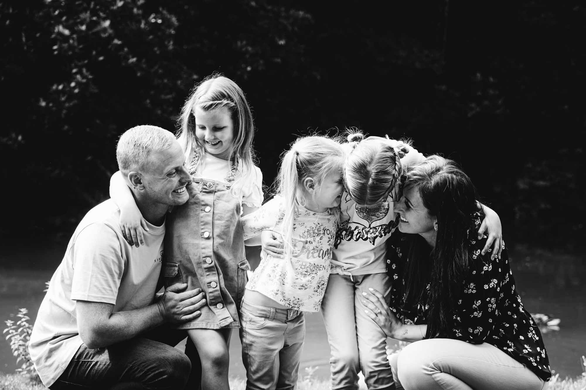 Family having a photoshoot in worsley manchester