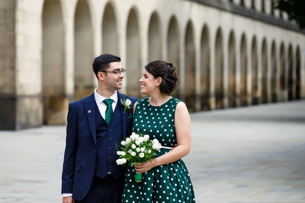 bride and groom ready to get married at Heron House Registry Office