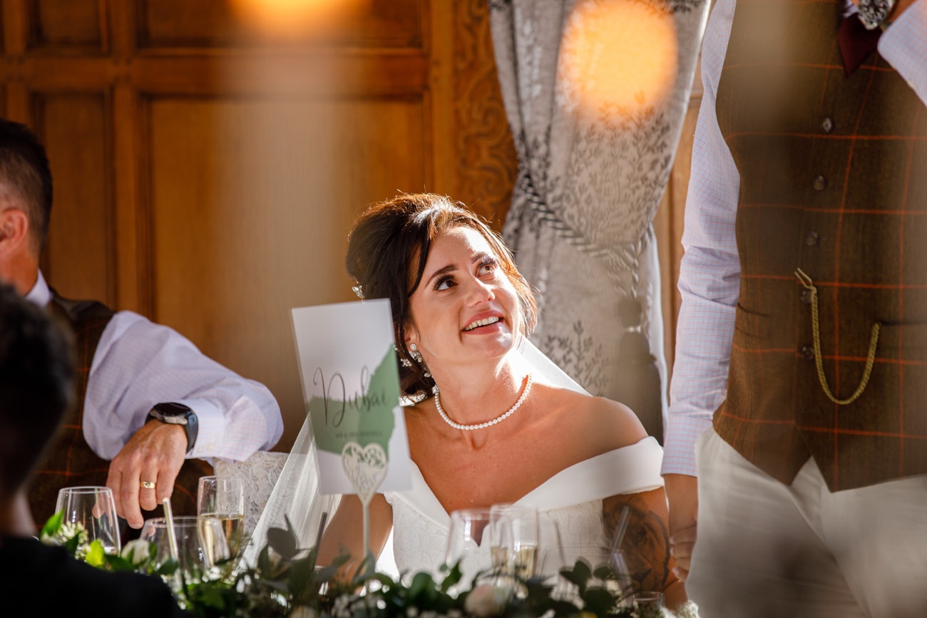 inglewood manor bride during speeches