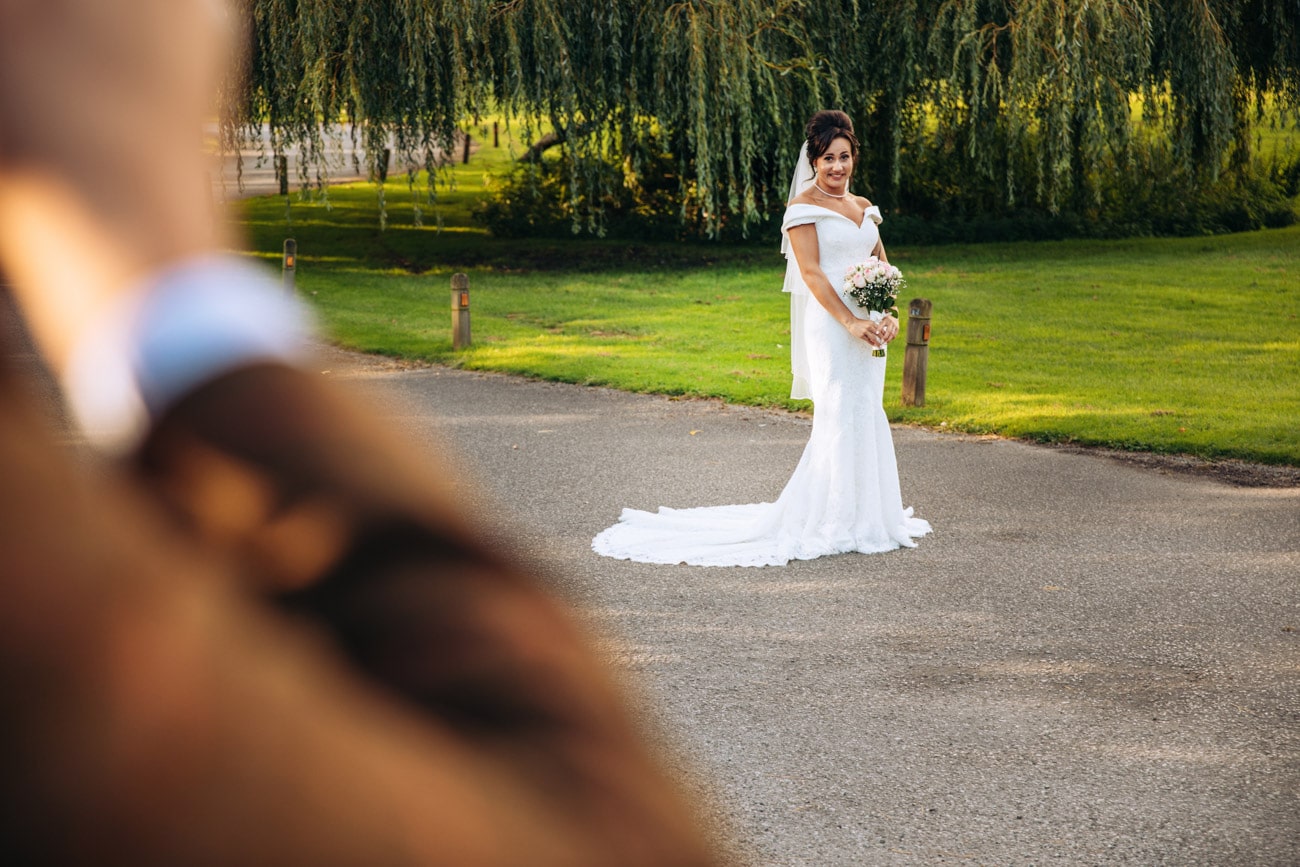 bride and groom having fun at inglewood manor