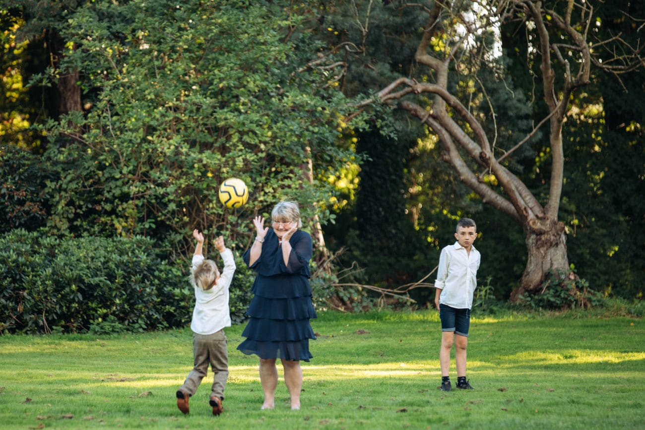kids with gran at inglewood manor