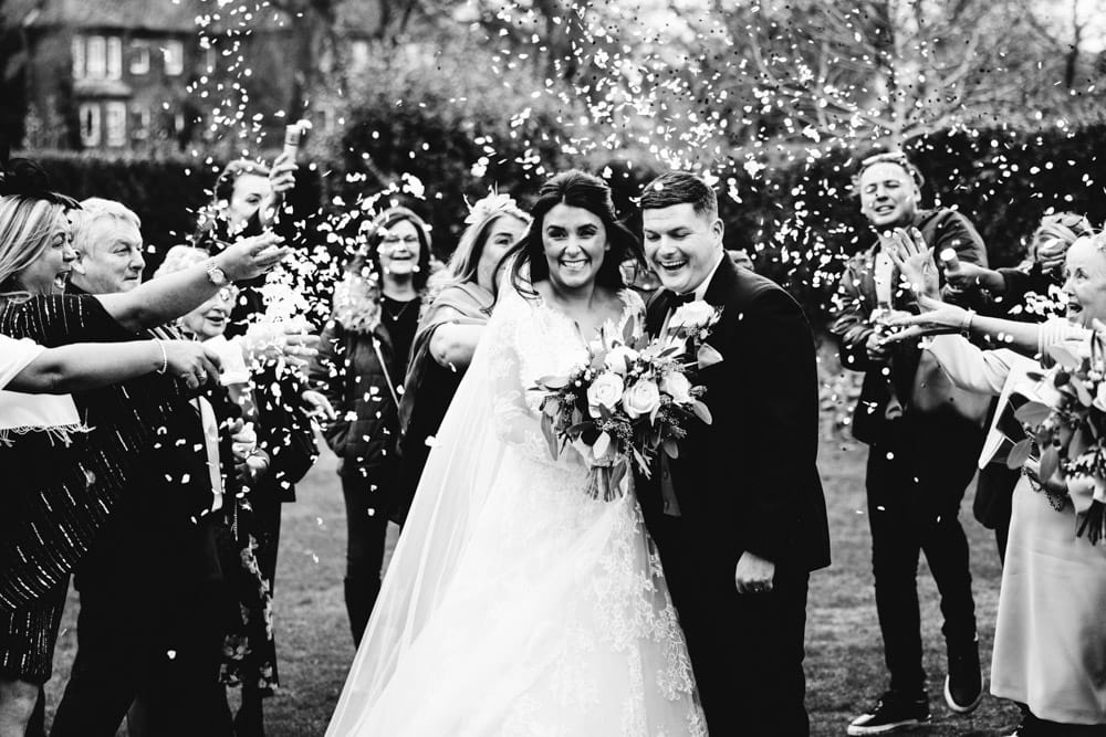 confetti at st vincent church altrincham