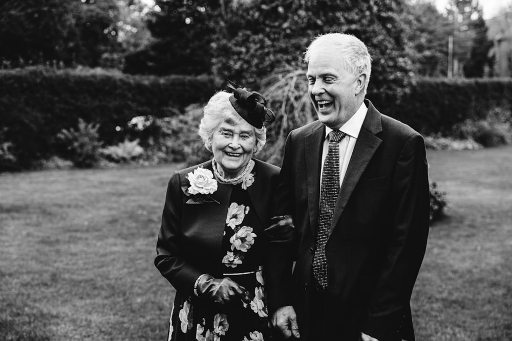 grandparents at a wedding