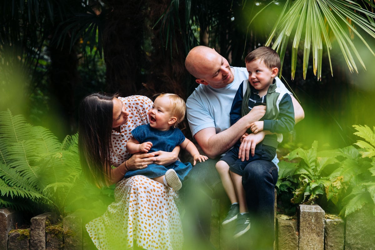 Family playing