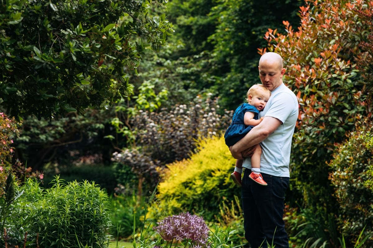 Dad and daughter cuddles