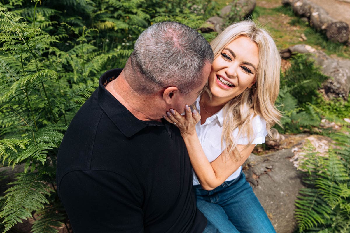 cute couple get engaged at alderley edge