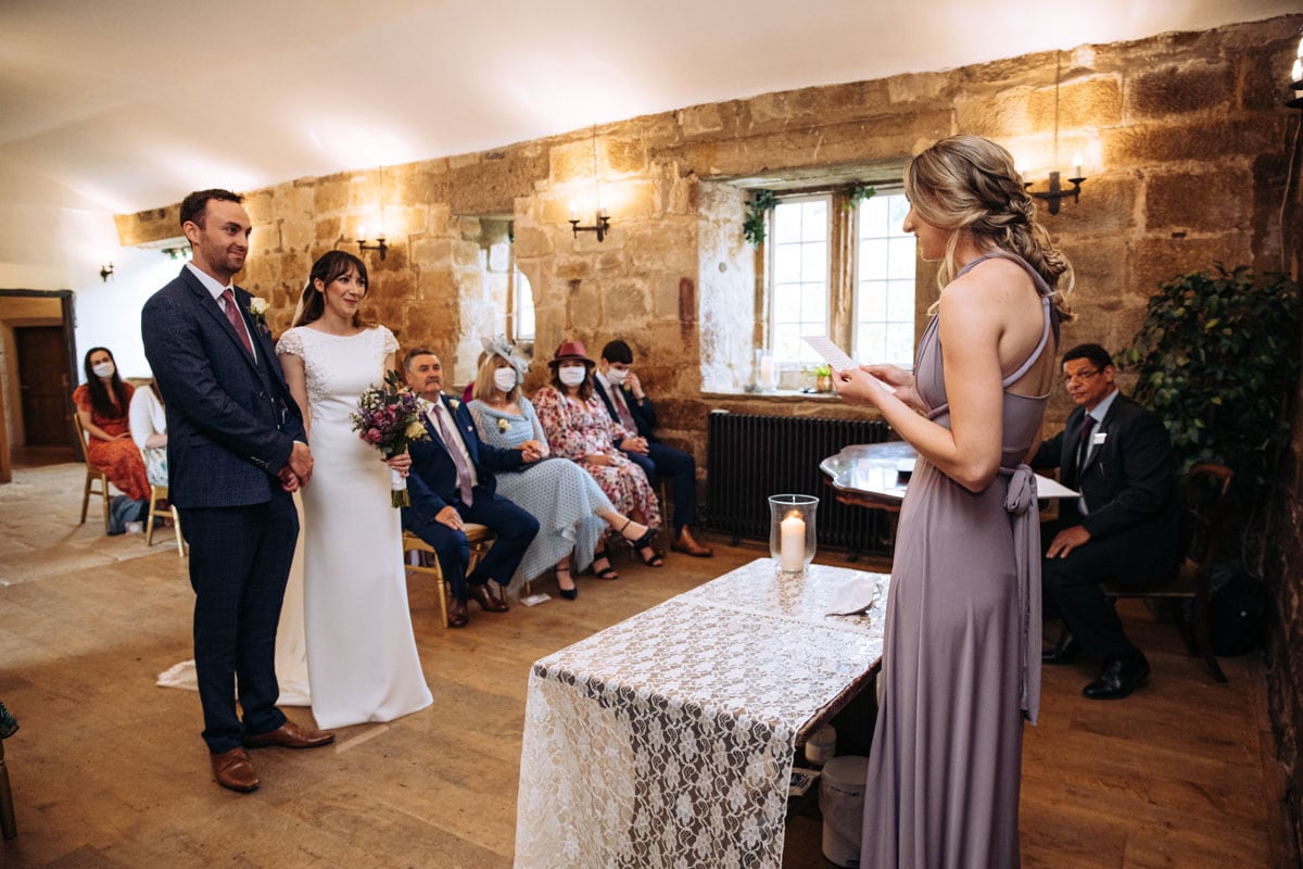ceremony room at danby castle