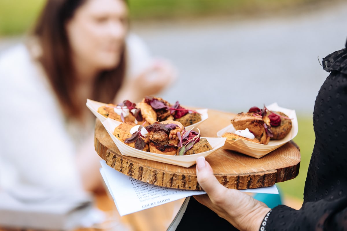 canapes at danby castle