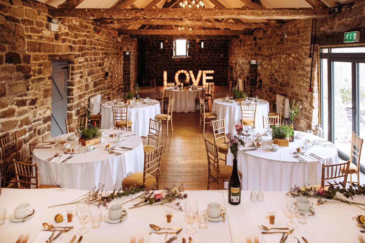 danby castle wedding breakfast room