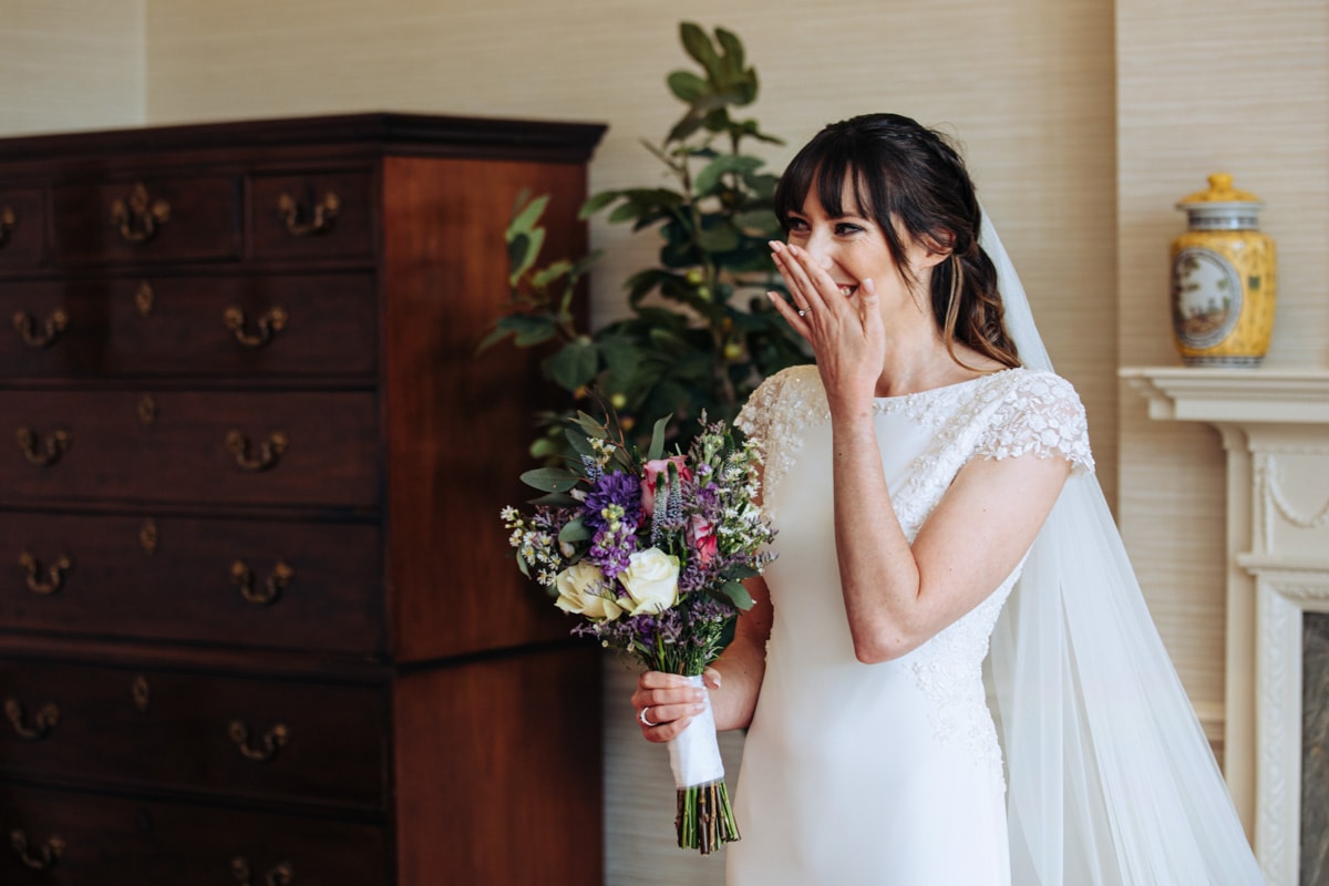 bride getting ready danby castle