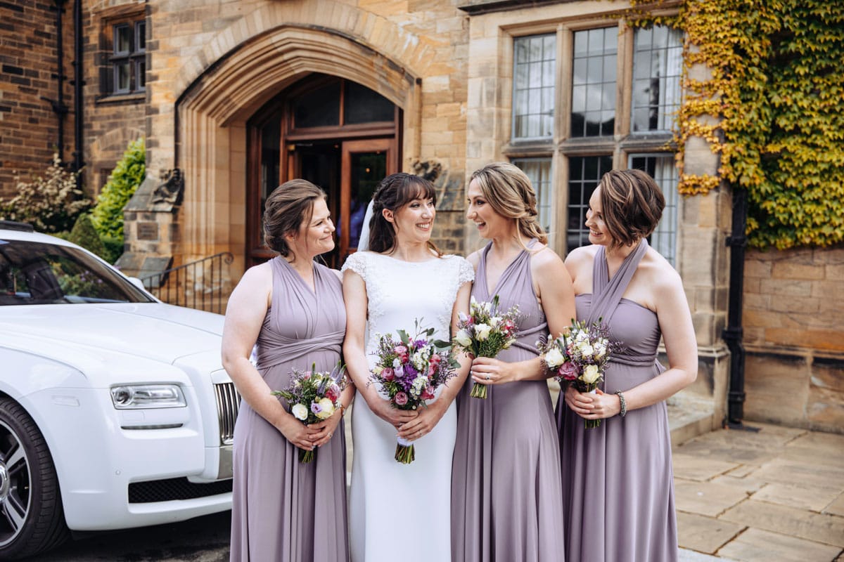 bridesmaids at danby castle