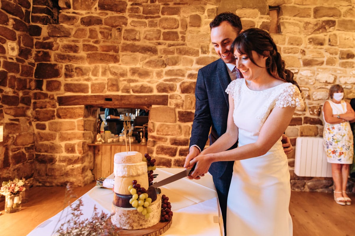 cutting the cake at danby castle