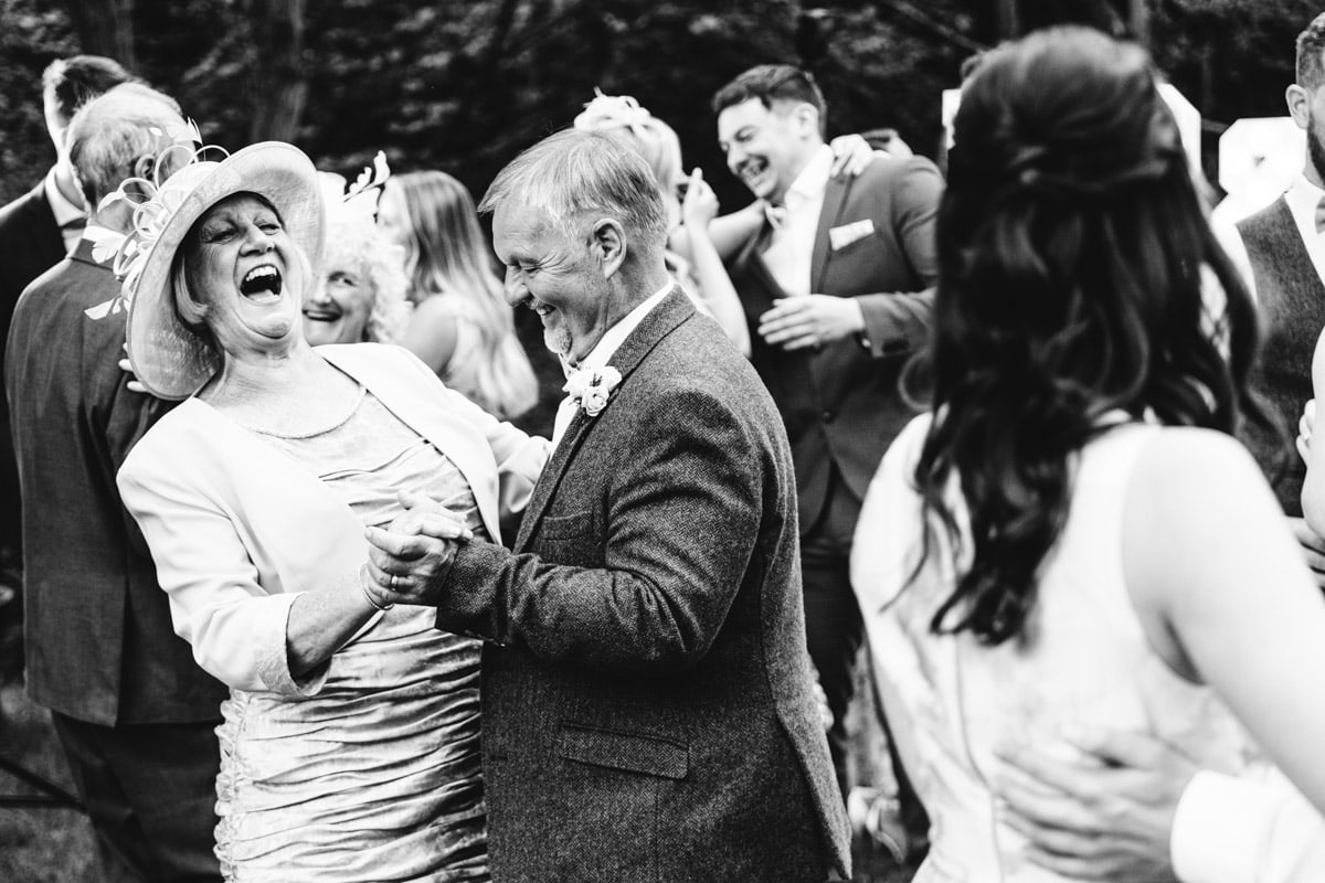wedding guests dancing at the woodman inn huddersfield wedding photography