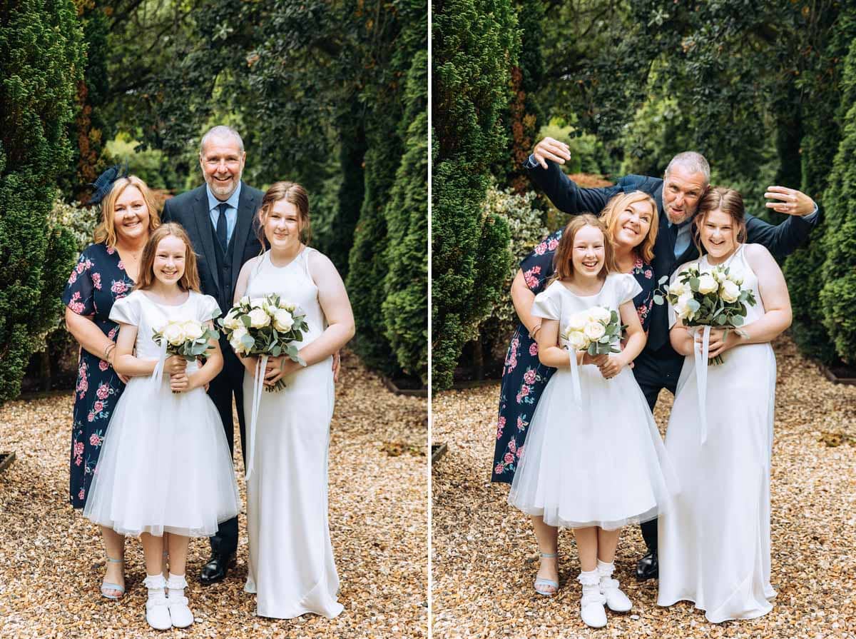 nunsmere hall wedding group photos