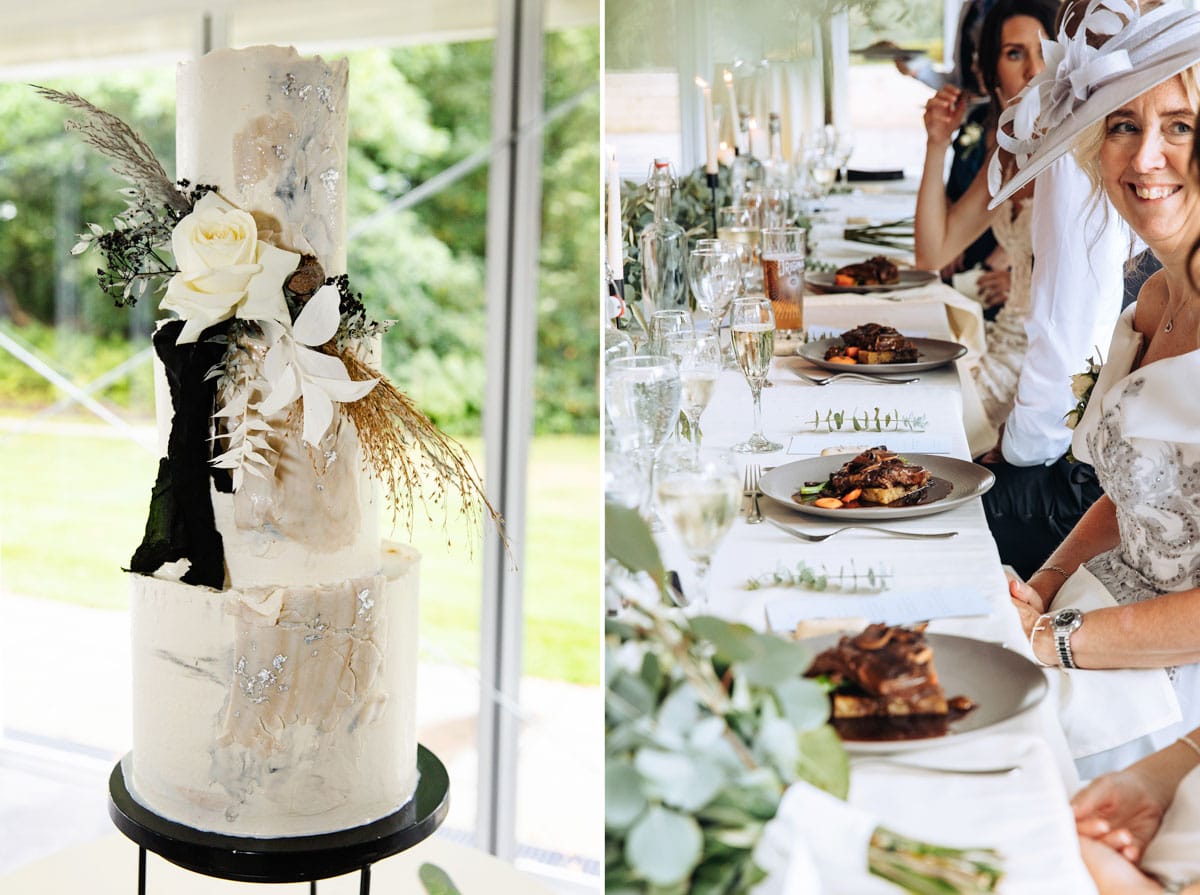 nunsmere hall wedding breakfast marquee