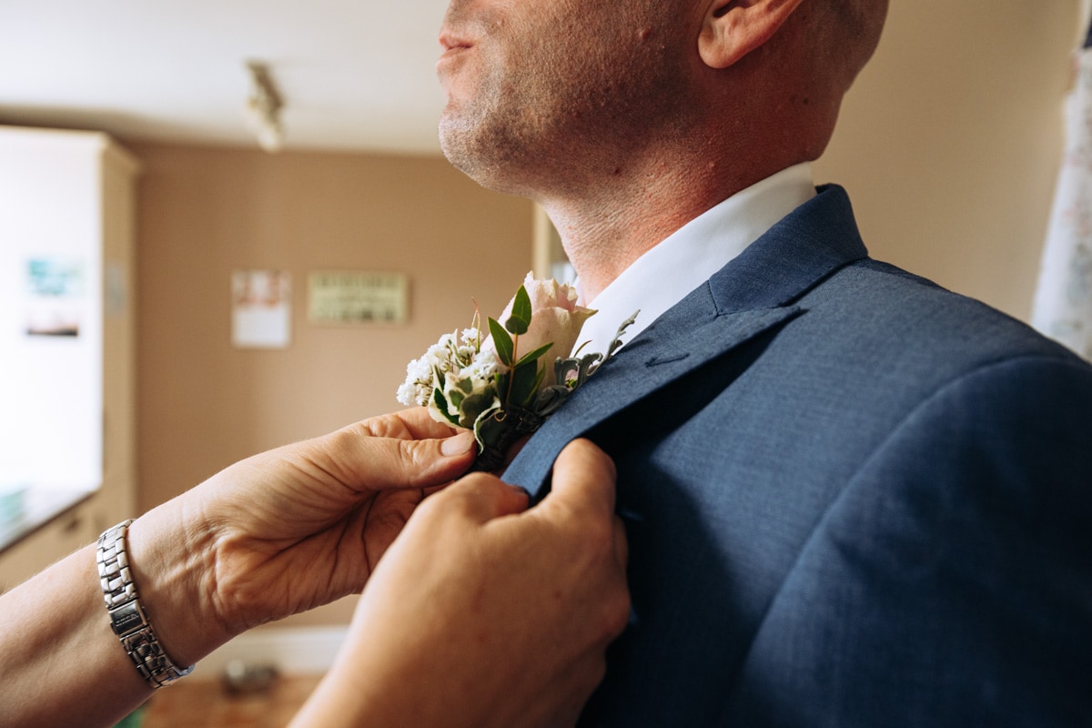 groom getting ready