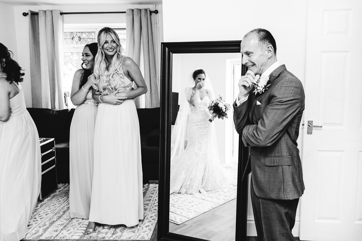 bridal reveal to her father