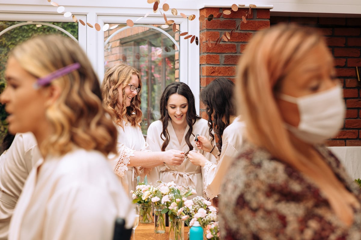 bridal prep Oldfield Farm wedding photography