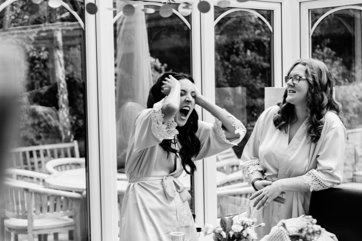 bridal prep Oldfield Farm wedding photography