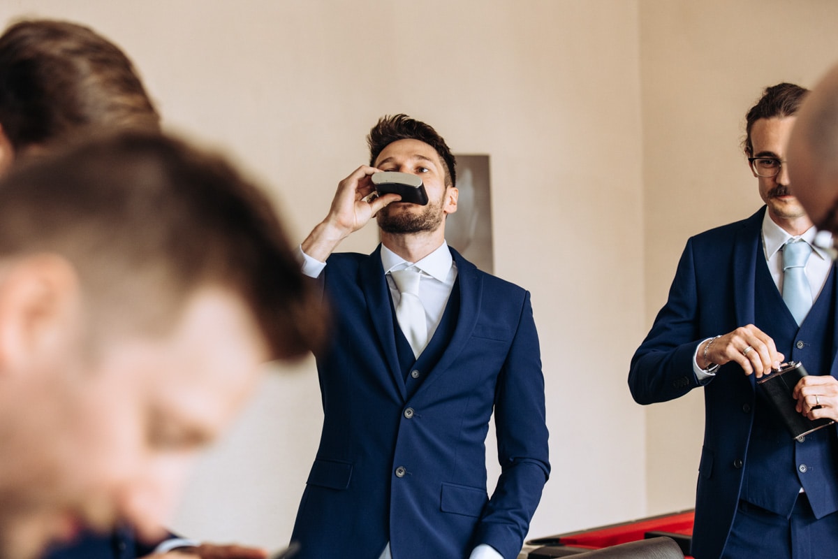 groom prep Oldfield Farm wedding photography