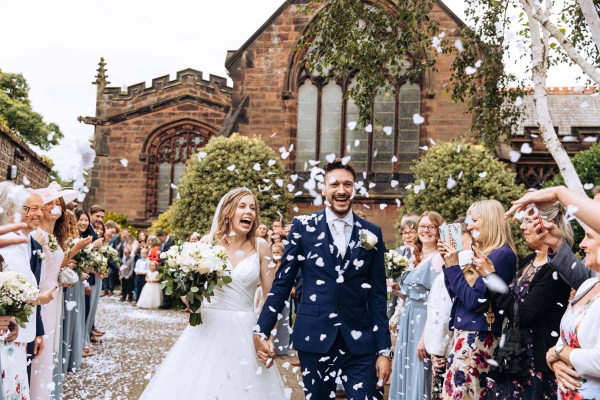church wedding on the wirral