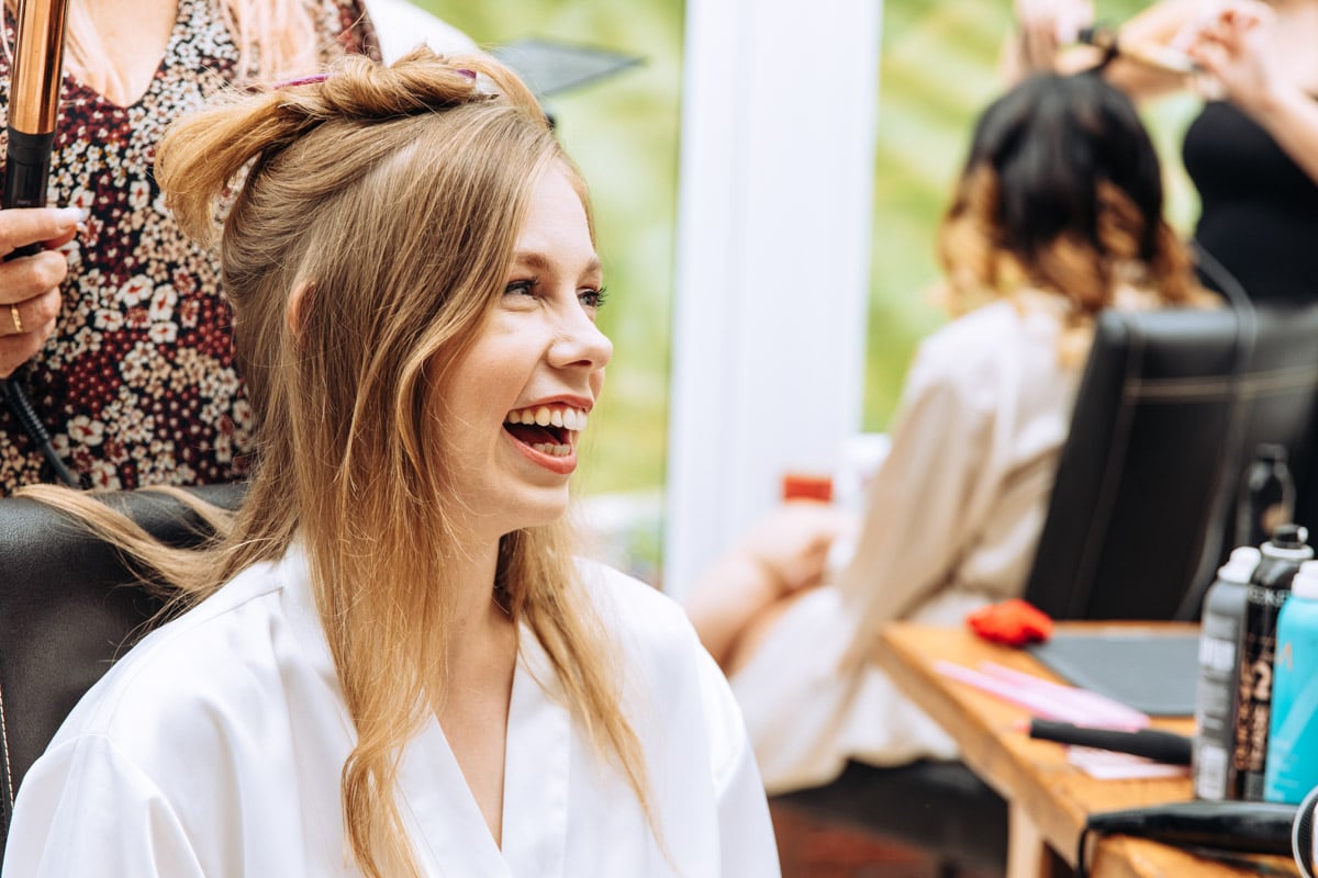 bridal prep Oldfield Farm wedding photography