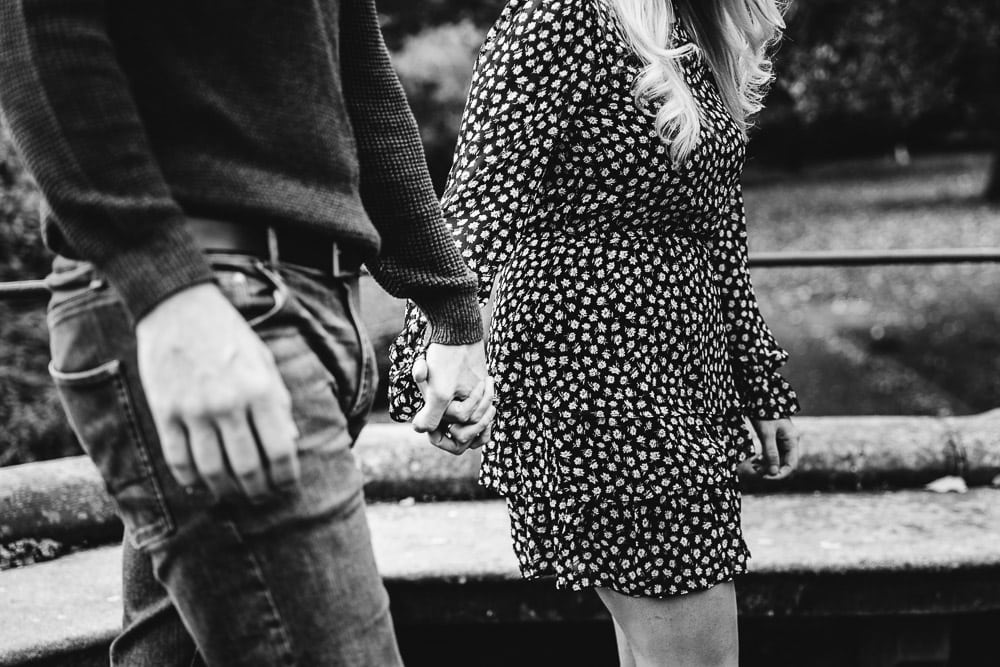 Sophie and glen on their engagement photoshoot in the historic town of chester