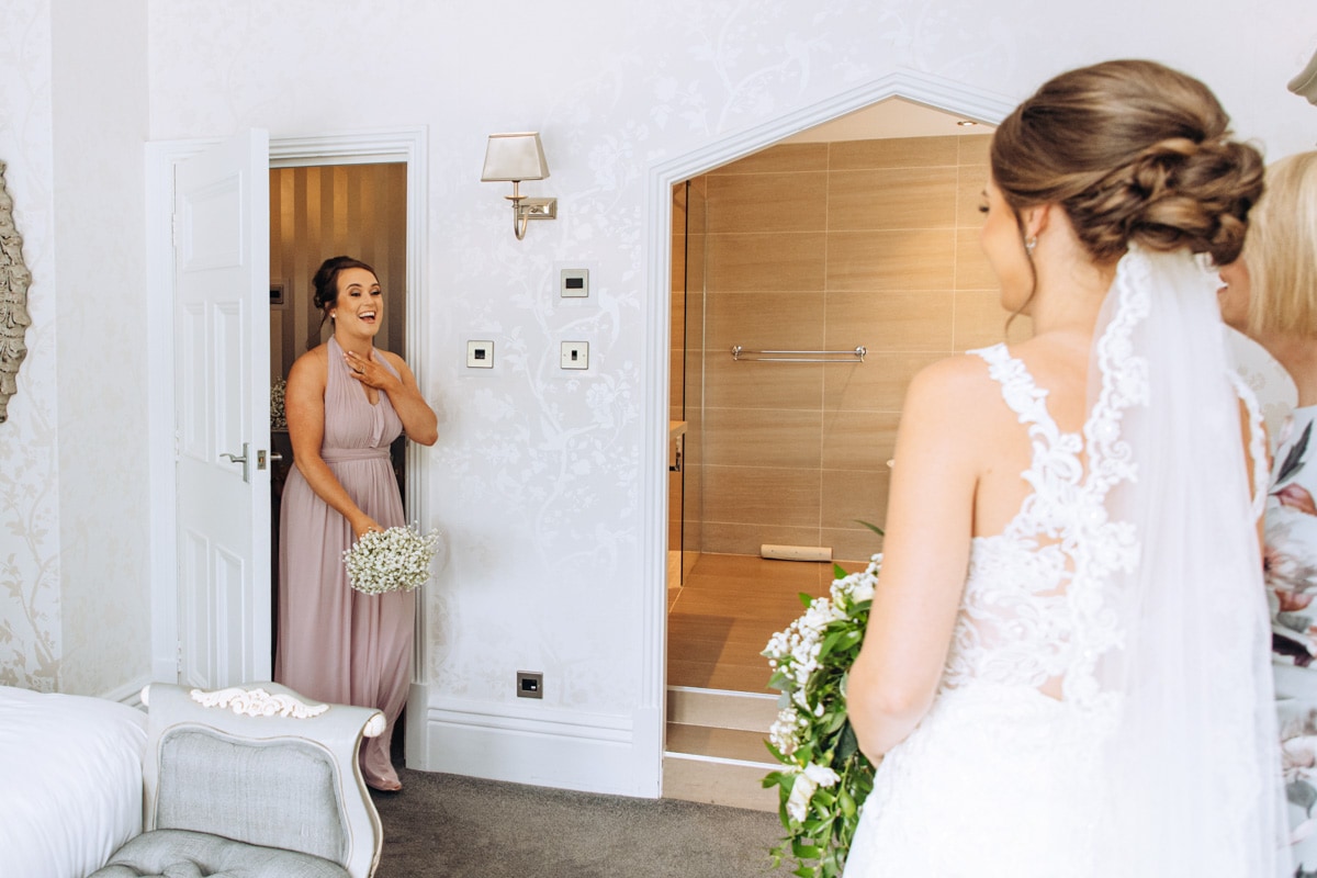 bridal prep at stirk house wedding venue cheshire