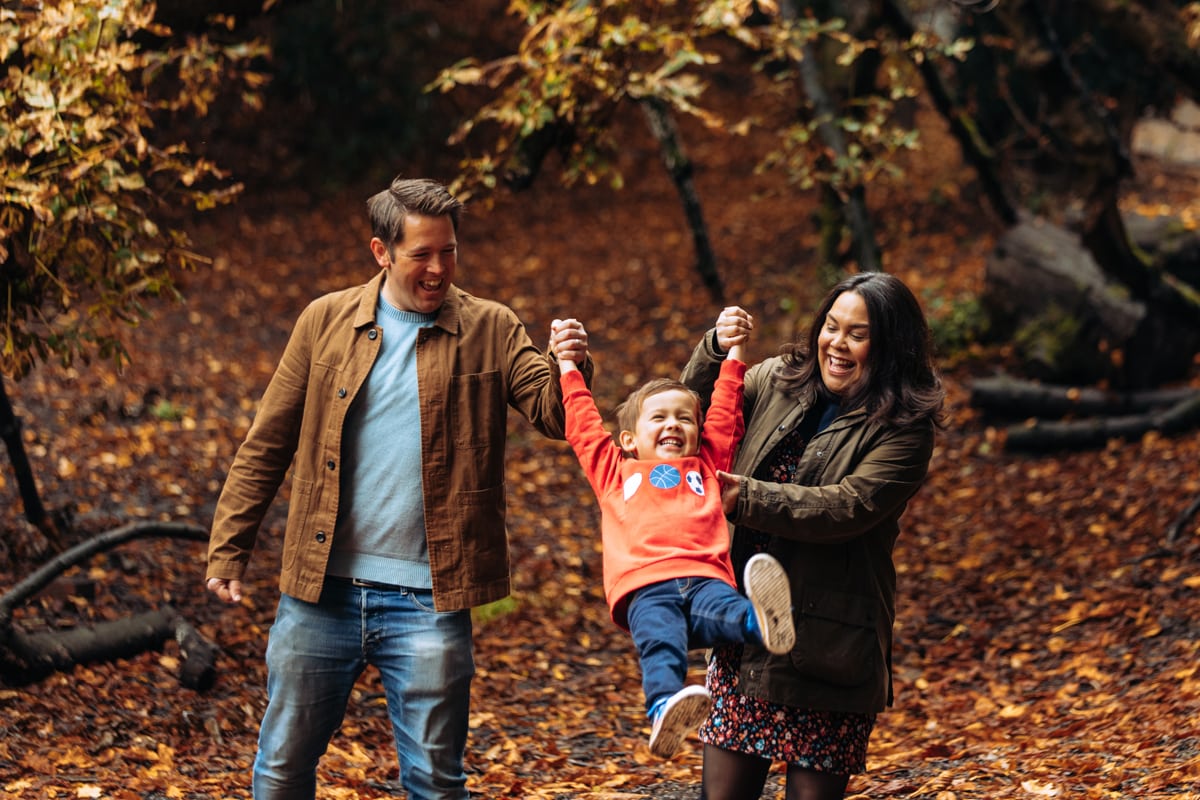 Bramhall Hall in the Autumn family photoshoot in Cheshire